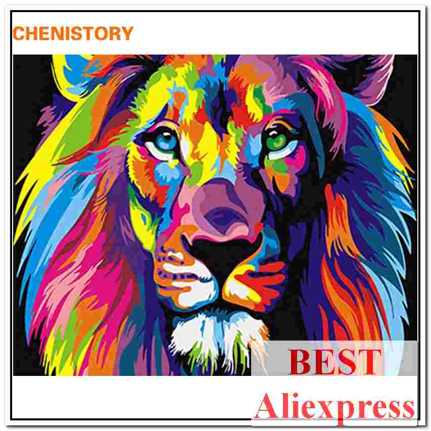 Картина со львом на aliexpress